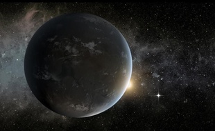 Vue d'artiste d'une exoplanète, ici Kepler 32f.
