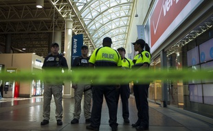 La gare centrale de Washington (Etats-Unis) a été bouclée après des coups de feu, le 11 septembre 2015.