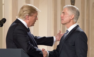 Donald Trump a annoncé la nomination du juge Neil Gorsuch à la Cour suprême, le 31 janvier 2017.