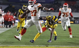 Le joueur des Chiefs Kareem Hunt