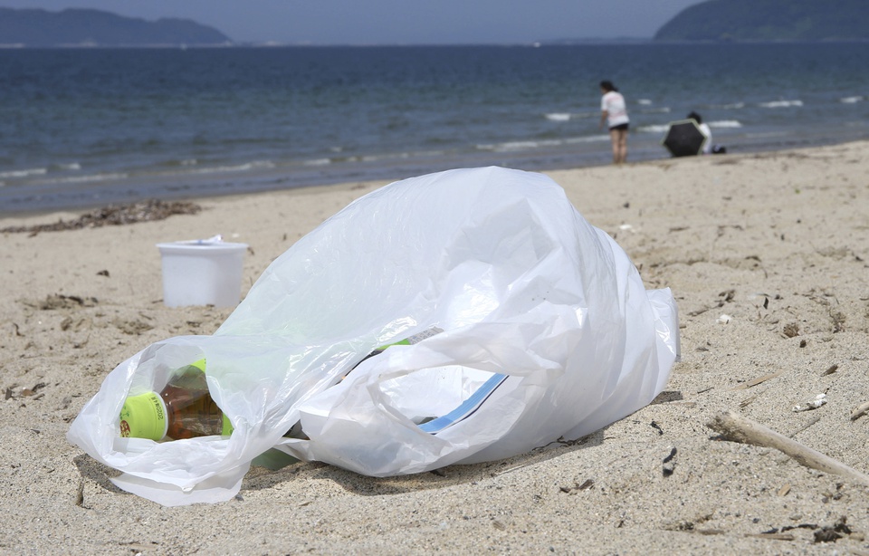 Sac de discount plage en plastique