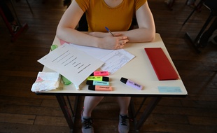Lors d'une épreuve du baccalauréat 2019. (Illustration)