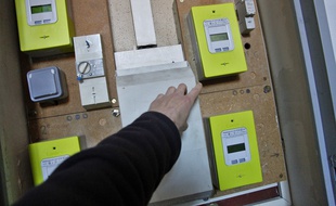 Installation de compteurs Linky (illustration).