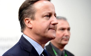Le Premier ministre britannique David Cameron à Bruxelles le 18 décembre 2014