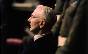 Hjalmar Schacht, l'argentier d'Adolf Hitler, lors du procès de Nuremberg