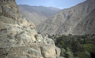 Une section d'un Chemin des Incas à Cieneguilla, 70 km à l'Est de Lima, le 12 décembre 2012