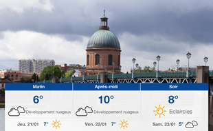 Météo Toulouse: Prévisions du mercredi 20 janvier 2021