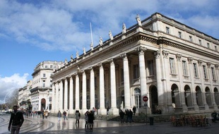 La place de la Comédie, à Bordeaux
