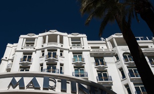 L'hôtel Martinez, en avril 2019, à Cannes