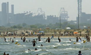 Pic de pollution à l'ozone à Fos-sur-Mer le 22 juin 2005