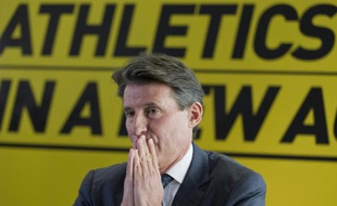 Le président de l'IAAF Sebastian Coe le 3 décembre 2014 à Londres