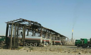 Les environs de la raffinerie de Baïji (nord de l'Irak), en novembre 2007
