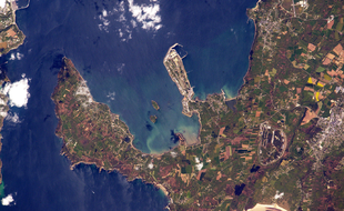 Brest - Cliché de Thomas Pesquet depuis la station spatiale internationale.