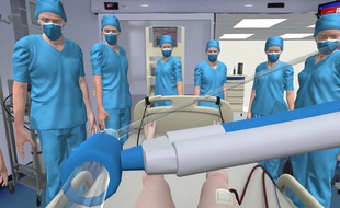La start-up C2Care a recréé l'environnement de réveil des greffés du poumon de l'hôpital Nord de Marseille.