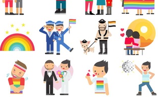 Facebook crée 36 stickers LGBT à l'occasion de la Pride Month