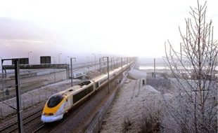 Le trafic des Eurostar a été perturbé dans le tunnel sous la Manche en décembre 2009.