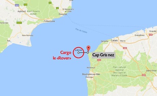 Le cargo était en panne au large du cap Gris nez.