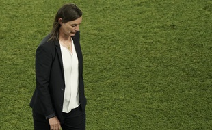Corinne Diacre après l'élimination de la France en quarts de finale de la Coupe du monde.