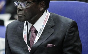 Le président du Zimbabwe Robert Mugabe lors d'une session de l'ONU à Vienne, le 3 novembre 2014