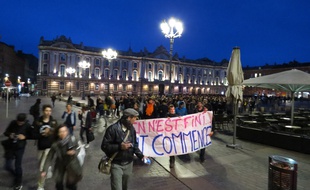 Le 10 mai 2016, sur la place du Capitole, lors de la manifestation contre la Loi Travail.