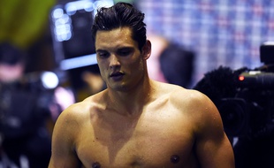 Florent Manaudou à Montpellier, le 1er avril 2016.