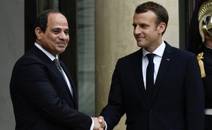 Emmanuel Macron a reçu à l'Elysée le président égyptien Abdel Fattah al-Sisi en octobre 2017.