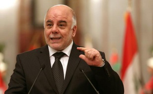 Le Premier ministre irakien Haider al-Abadi, le 18 décembre 2014 à Bagdad