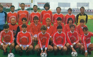 L'équipe de Valenciennes en 1985