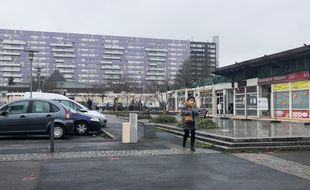 Quartier des Dervallières à Nantes, le 13 janvier 2021