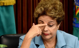 La présidente du Bresil Dilma Rousseff à Brazilia, le 8 décembre 2015