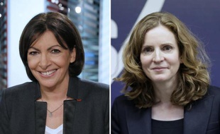 Montage de deux portraits d'archives de Anne Hidalgo le 29 janvier 2014 à Paris, et de Nathalie Kosciusko-Morizet le 6 janvier 2014 à Paris