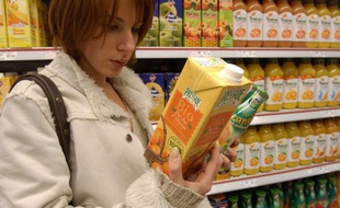 Illustration: les produits bio dans les supermarchés.