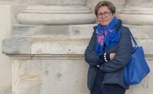 Reims, le 16 octobre 2014. Viviane Lambert se bat pour que son fils, Vincent, soit maintenu en vie.