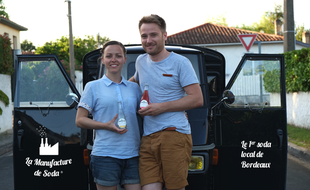 François Delmas Saint Hilaire et Marion Gaudicheau ont crée leur société de production de soda.