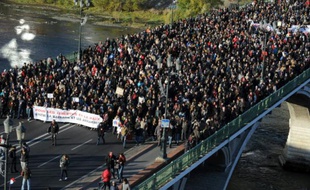 Des milliers de manifestants à Toulouse le 21 novembre 2015