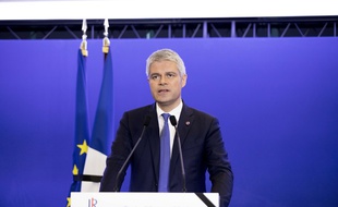 Laurent Wauquiez au QG parisien des Républicains, le 26 mars 2018.