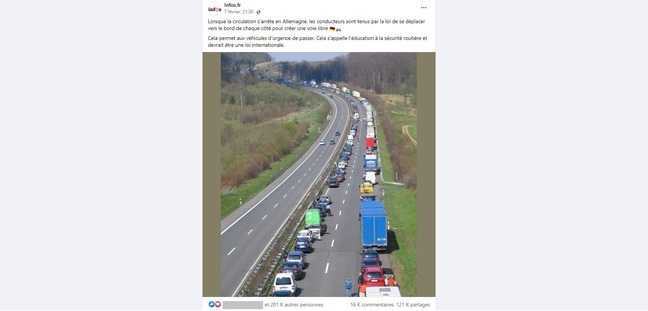 Die deutsche Straßenverkehrsordnung wird auf Facebook seit vielen Jahren durchweg geschätzt