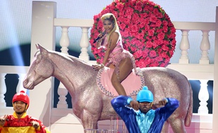 La rappeuse Nicki Minaj aux BET Awards 2018