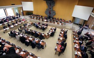 L'assemblée départementale d'Ille-et-Vilaine, ici le 2 avril 2015.