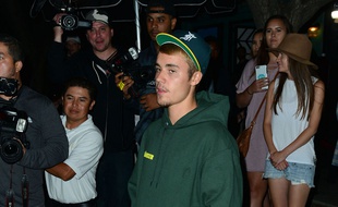Le chanteur Justin Bieber à Los Angeles.