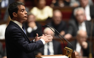 Le Premier ministre lors de son discours de politique générale, le 16 septembre 2014.