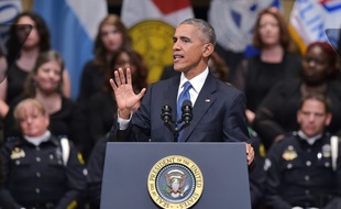 Le président américain Barack Obama, le 12 juillet 2016 à Dallas