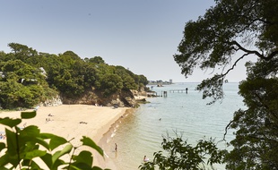 La plage de Porcé, à Saint-Nazaire.