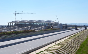 L'autoroute A9 à Montpellier.