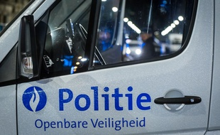Une voiture de police belge - Illustration