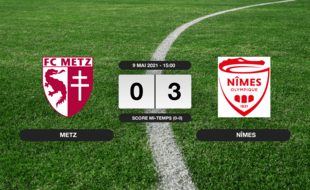 Metz - Nîmes: Nîmes vainqueur de Metz 3 à 0 au stade Saint-Symphorien