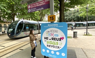 Réseau de tramway à Bordeaux, au moment du déconfinement