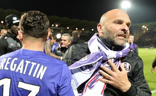 Pascal Dupraz, l'entraîneur du TFC, le 14 mai 2016 à Angers.