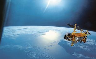 Le satellite UARS en orbite.
