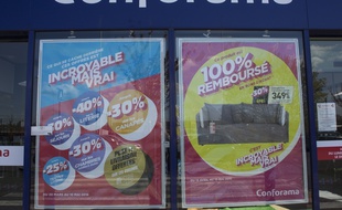 Un magasin Conforama en avril 2016.